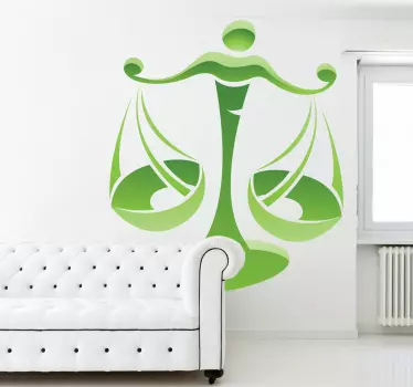 Horoskop Waage Aufkleber - TenStickers