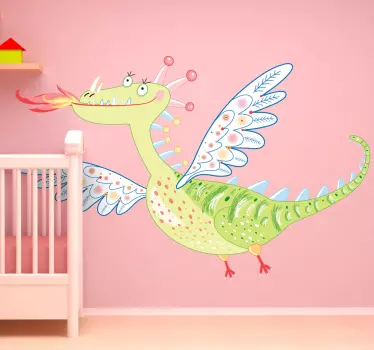 Hübscher Drache Aufkleber - TenStickers