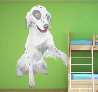 Hund gibt Pfötchen Aufkleber - TenStickers
