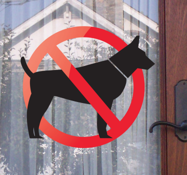 Hunde verboten Schaufenster Aufkleber - TenStickers