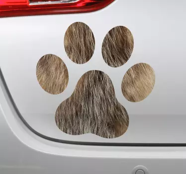 Hundepfoten auto aufkleber - TenStickers