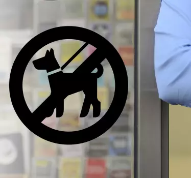 Hundeverbot Schaufenster Aufkleber - TenStickers