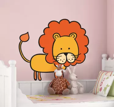 Illustration Löwe Wandtattoo - TenStickers