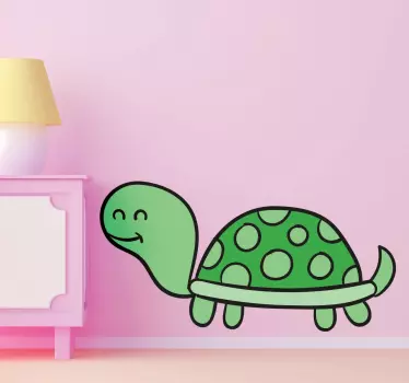 Illustration Schildkröte Wandtattoo - TenStickers
