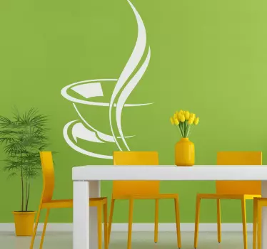 Kaffeetasse Aroma Aufkleber - TenStickers