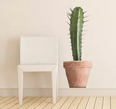 Wandtattoo Wohnzimmer Kaktus Abbildung - TenStickers
