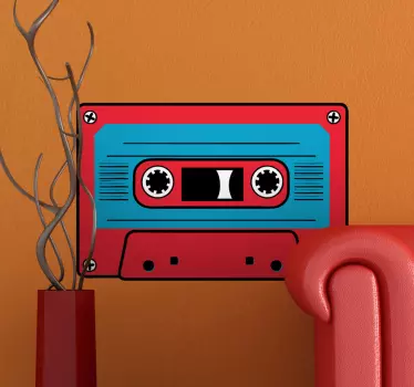 Kassette Aufkleber - TenStickers