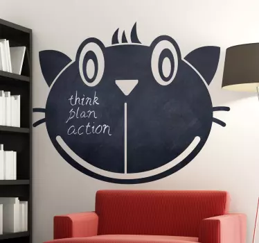 Katzengesicht Tafelfolie - TenStickers
