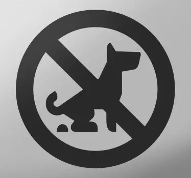 Kein Hundeklo Aufkleber - TenStickers