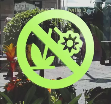 Keine Blumen pflücken Aufkleber - TenStickers