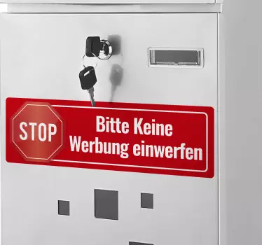 Keine Werbung Wandtattoo - TenStickers