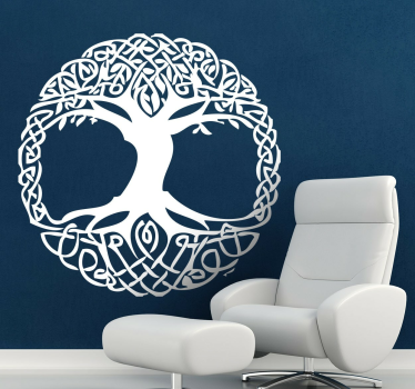 Keltischer Baum Wandtattoo Wohnzimmer - TenStickers