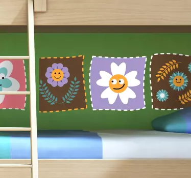 Kinder Wandtattoo Blumen - TenStickers