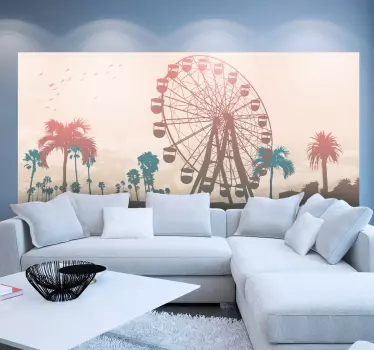 Kirmes Kalifornien Wandtattoo - TenStickers