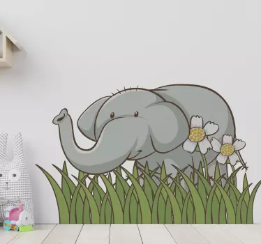Klebefolie für Möbel Elefant im garten - TenStickers