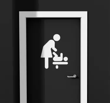 Windeln wechseln Klebeschild Symbol - TenStickers