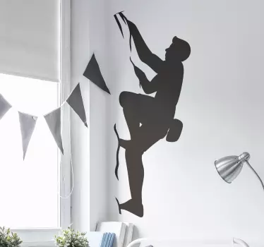 Kletterer Extremsport wandtattoo - TenStickers