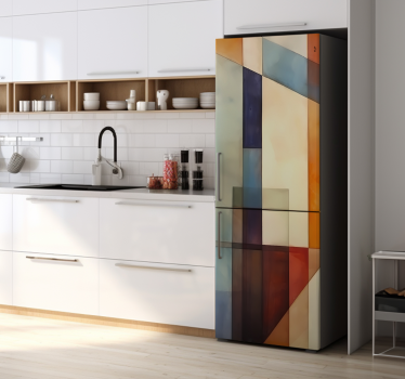 Kühlschrank Folie abstrakte geometrische - TenStickers