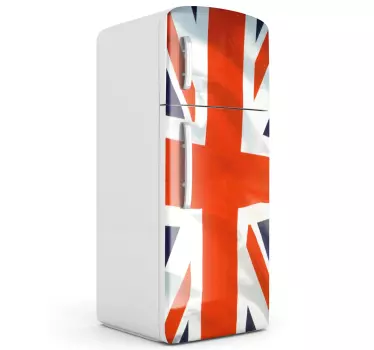 Britische Flagge Kühlschrank Folie - TenStickers