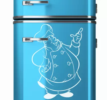 Kühlschrank Aufkleber Chefkoch - TenStickers
