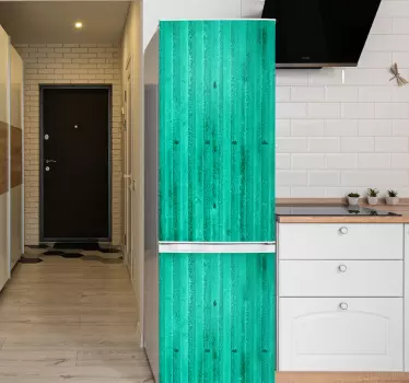 Kühlschrank Folie Metall Minzfarben - TenStickers