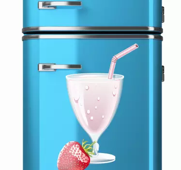 Kühlschrank Folie Milchshake - TenStickers