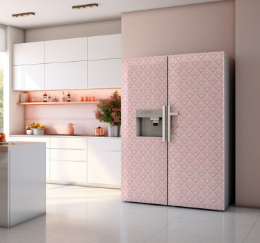 Kühlschrank Folie rosa art deco - TenStickers
