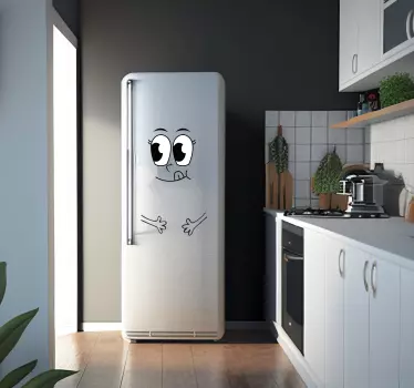 Kühlschrank Folie Gesicht - TenStickers