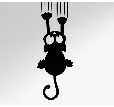 Kühlschrank Folie Katze fällt brauch - TenStickers