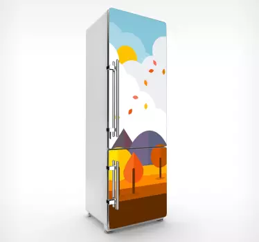 Kühlschrank Folie wald - TenStickers