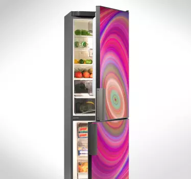 Kühlschrank Folie bunte Spirale - TenStickers