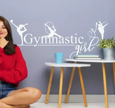 Kunstgymnastik Wandtattoo - TenStickers