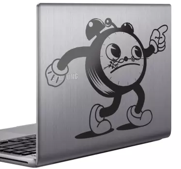 Laptop Aufkleber Uhr - TenStickers
