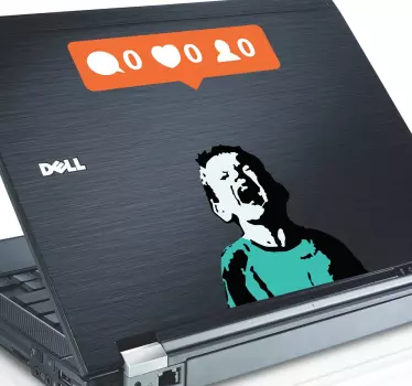 Laptop Sticker Likes - TenStickers