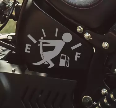 Leerer Tank Motorrad Aufkleber - TenStickers