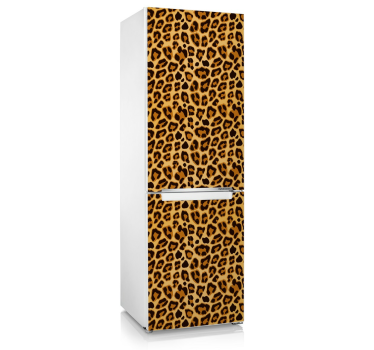 Leopard Print Kühlschrank Folie - TenStickers