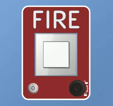 Lichtschalter aufkleber brandmeldepanel - TenStickers