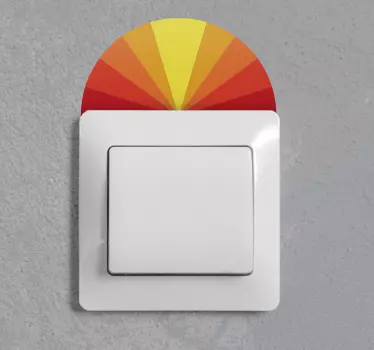 Lichtschalter Aufkleber farbenfroher lichtschalter - TenStickers