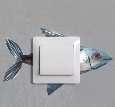 Lichtschalter Aufkleber fischschalterabdeckung - TenStickers
