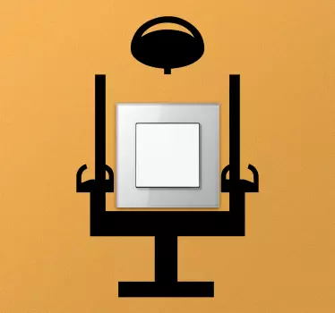 Lichtschalter Aufkleber kreatives stuhllicht - TenStickers