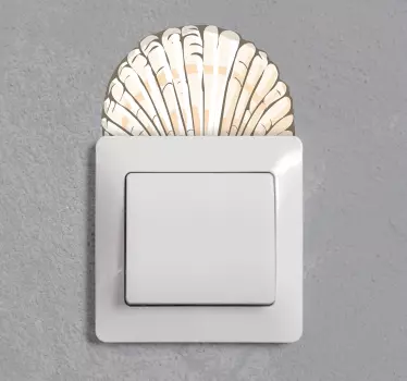 Lichtschalter Aufkleber muschellichtschalter - TenStickers
