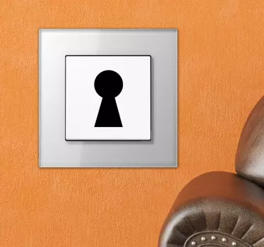 Lichtschalter Aufkleber Schlüsselloch - TenStickers