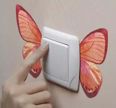 Lichtschalter aufkleber schmetterling - TenStickers
