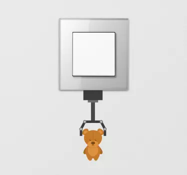 Lichtschalter Aufkleber spielzeug-bärenklaue - TenStickers