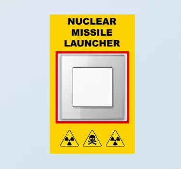 Lichtschalter Aufkleber atomraketenwerfer - TenStickers