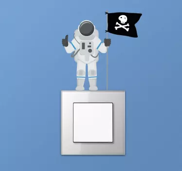Lichtschalter Sticker Astronaut - TenStickers