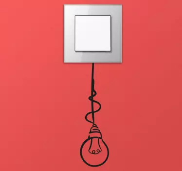 Lichtschalter Sticker Glühbirne - TenStickers