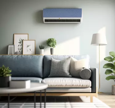 Linie abstrakte Aufkleber Klimaanlage - TenStickers