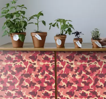 Liniensticker im abstrakten camouflage-stil - TenStickers