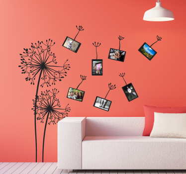 Löwenzahn mit Ihren Bildern Blume Wandtattoo - TenStickers